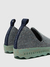 Round Toe Shoes CITY GREY BLUE